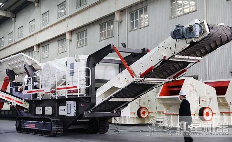 履帶車載移動(dòng)碎石機(jī)，遙控作業(yè)，靈活機(jī)動(dòng)，轉(zhuǎn)場自由