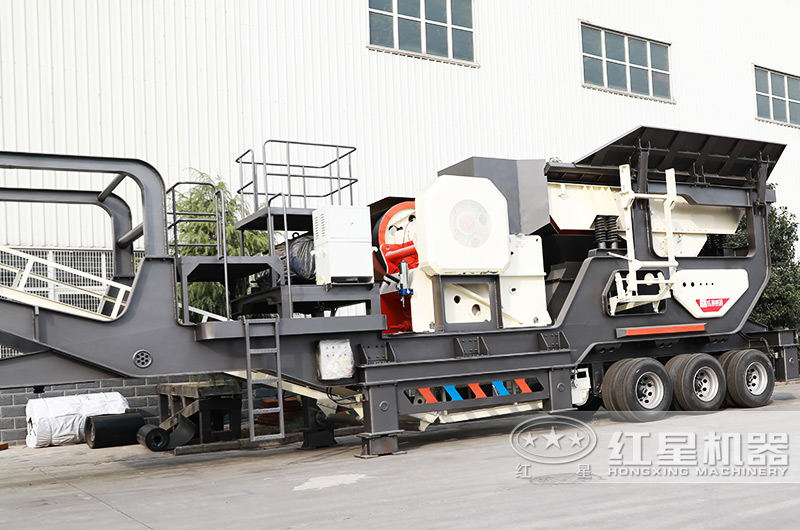 鄂破移動破碎機破碎比大，進料粒度≤500mm