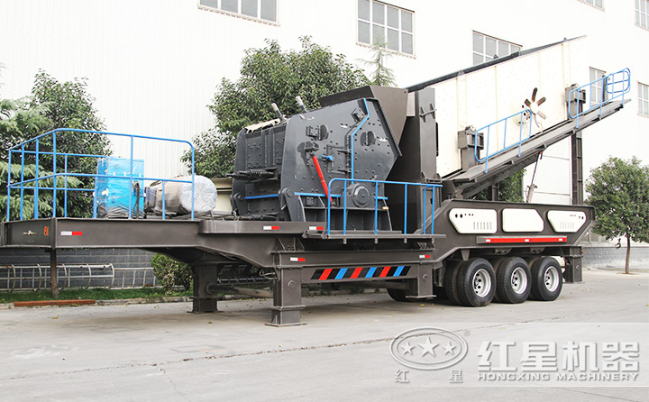 反擊破+振動(dòng)篩移動(dòng)破碎站,細(xì)碎+篩分