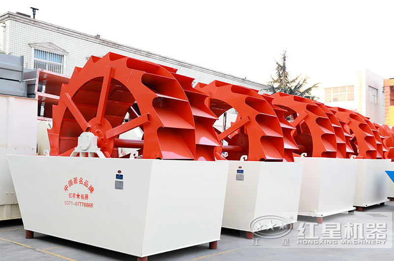 輪式洗砂機，洗凈率高 