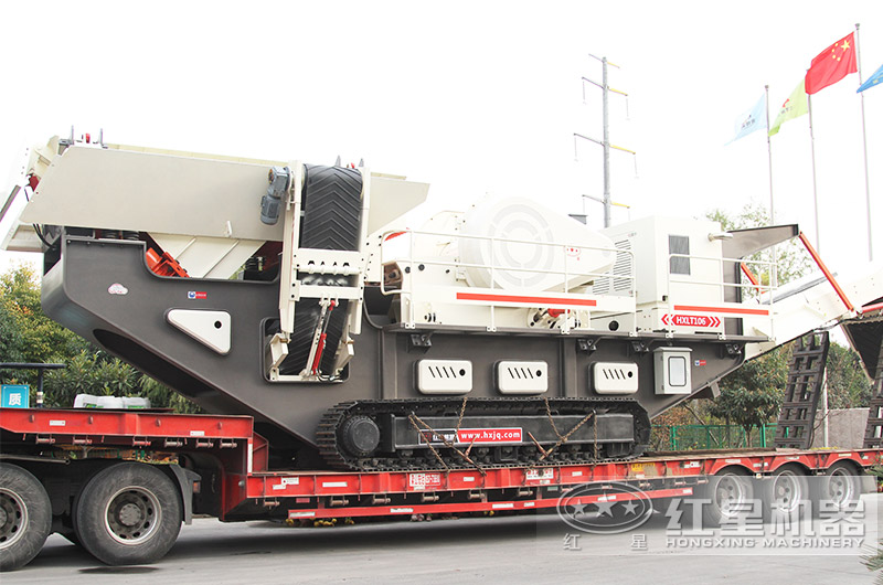 履帶移動細碎制砂機,發貨到用戶現場