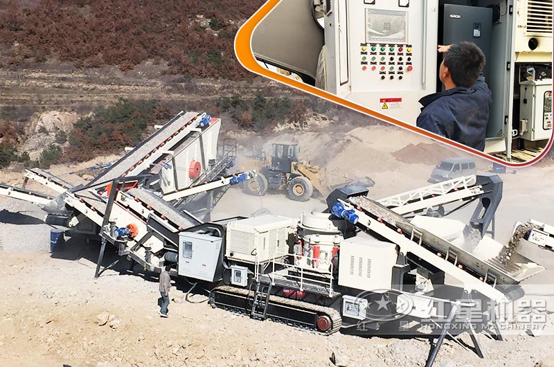 移動(dòng)石子破碎機(jī)作業(yè)現(xiàn)場 移動(dòng)石子破碎機(jī)作業(yè)現(xiàn)場