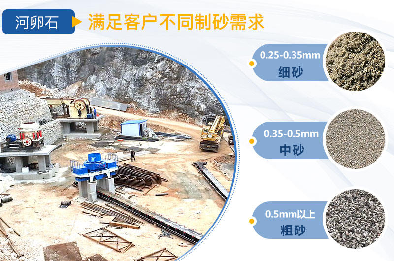 河卵石制砂成品展示 河卵石制砂成品展示