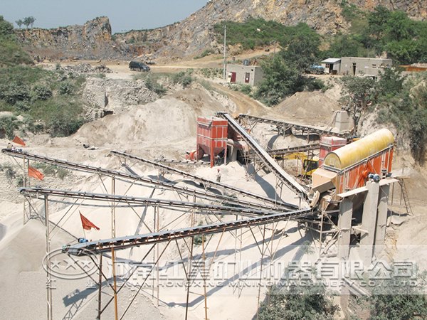 河南紅星機器白堊制砂生產線價格